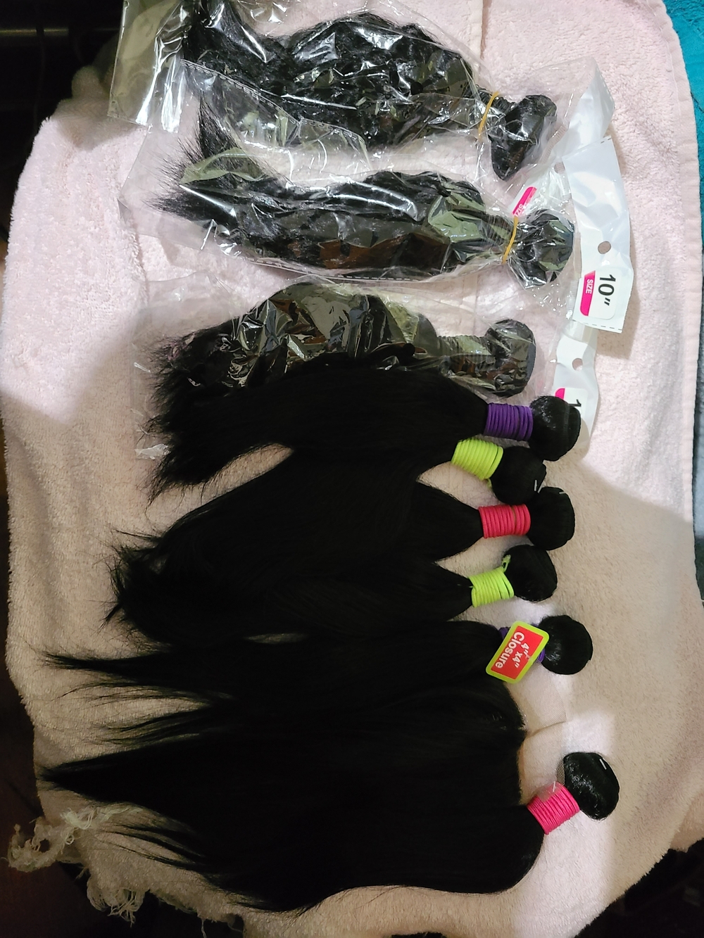 Black Straight Hair Bundles - Multiple Wefts